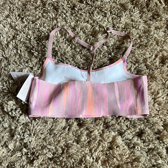NWT Auden pink and orange multicolor pastel bra - Picture 4 of 5